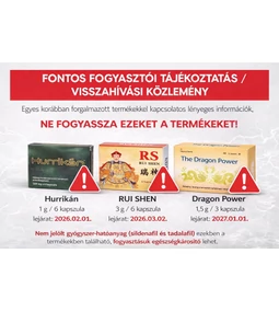 FONTOS VISSZAHÍVÁSI TÁJÉKOZTATÓ – ÉTREND-KIEGÉSZÍTŐK