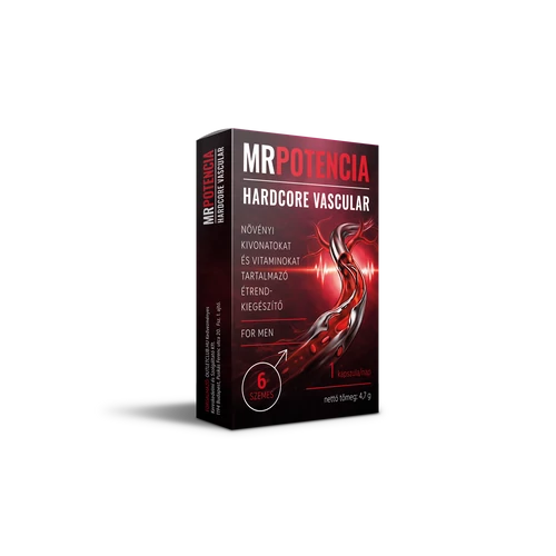 MRPOTENCIA HARDCORE VASCULAR – 6 DB – EXTRA ERŐS férfi potencia kapszula