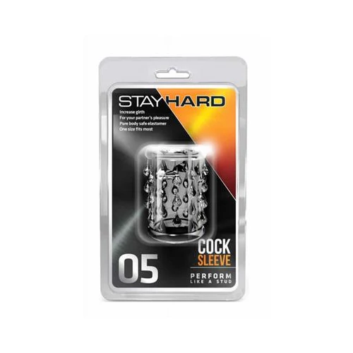 STAY HARD - COCK SLEEVE 05 CLEAR PÉNISZ GYŰRŰ - 1 DB
