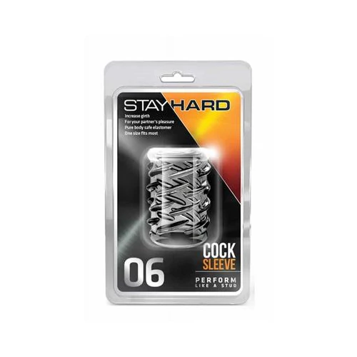 STAY HARD - COCK SLEEVE 06 CLEAR PÉNISZGYŰRŰ - 1 DB