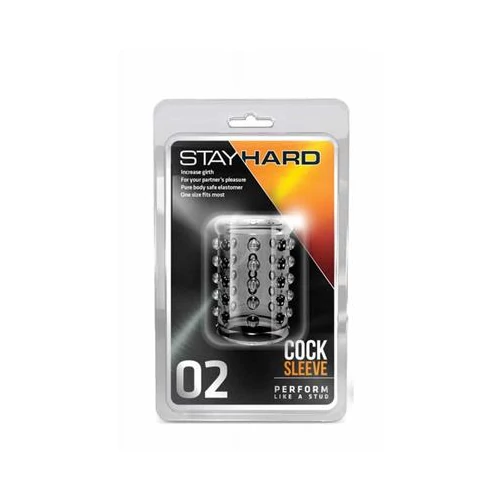 STAY HARD - COCK SLEEVE 02 CLEAR PÉNISZ GYŰRŰ - 1 DB