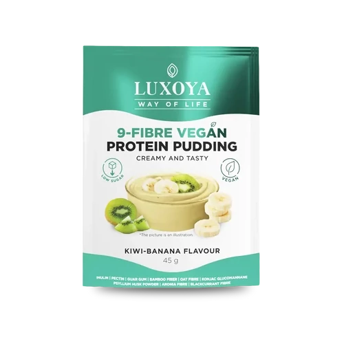 LUXOYA - 9-FIBRE VEGAN PROTEIN PUDDING - VEGÁN ROSTPUDING 45 g - Kivi-banán