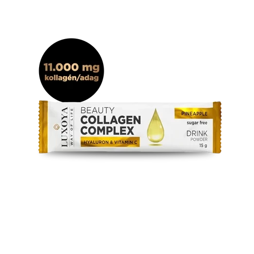 LUXOYA - BEAUTY COLLAGEN COMPLEX 11.000 mg ÍZLETES KOLLAGÉN ITALPOR 15 g - Ananász ízű