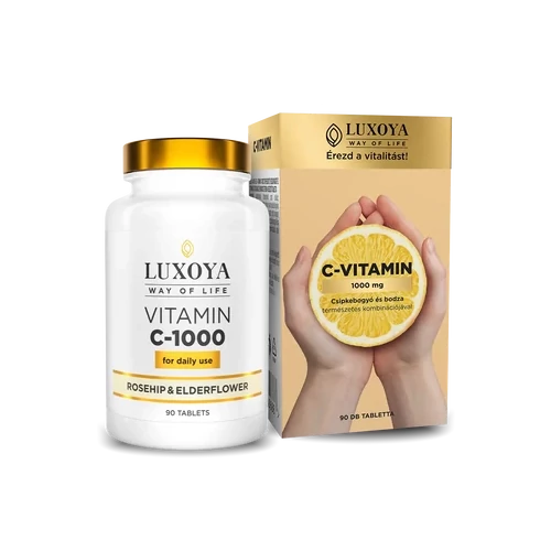 LUXOYA - VITAMIN C-1000 ÉTREND-KIEGÉSZÍTŐ TABLETTA 90 db