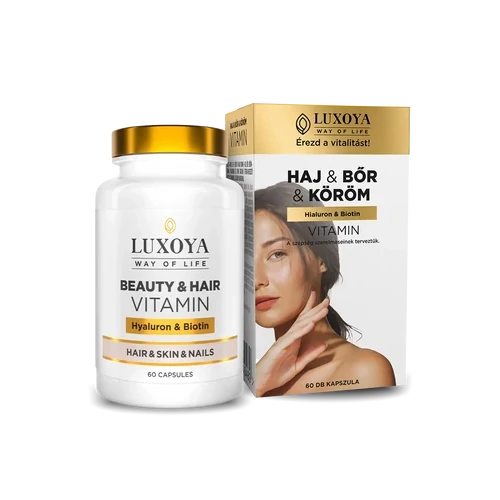 LUXOYA - BEAUTY &amp;amp; HAIR VITAMIN - HAJ &amp;amp; BŐR &amp;amp; KÖRÖM VITAMIN 60 db