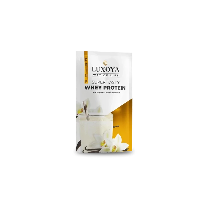 LUXOYA - SUPER TASTY WHEY PROTEIN - PRÉMIUM FEHÉRJE ITALPOR 30 g - Madagaszkári vanília ízű