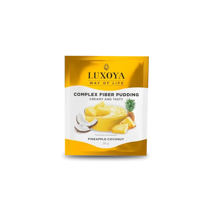 LUXOYA - COMPLEX FIBER PUDDING - ROSTPUDING FEHÉRJÉVEL 35 g - Ananász-kókusz ízű